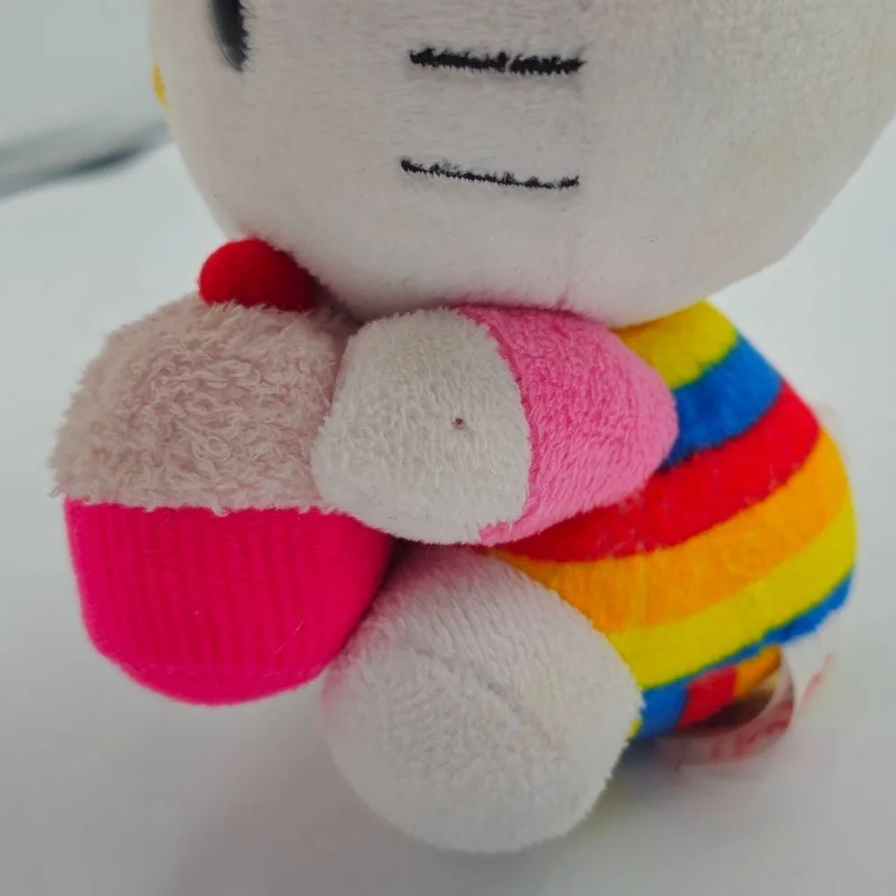Hello Kitty Cupcake Rainbow Stripes Plush - Picture 3 of 7